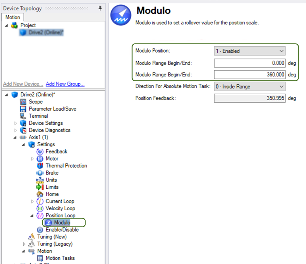 screen capture of the Modulo view in WorkBench